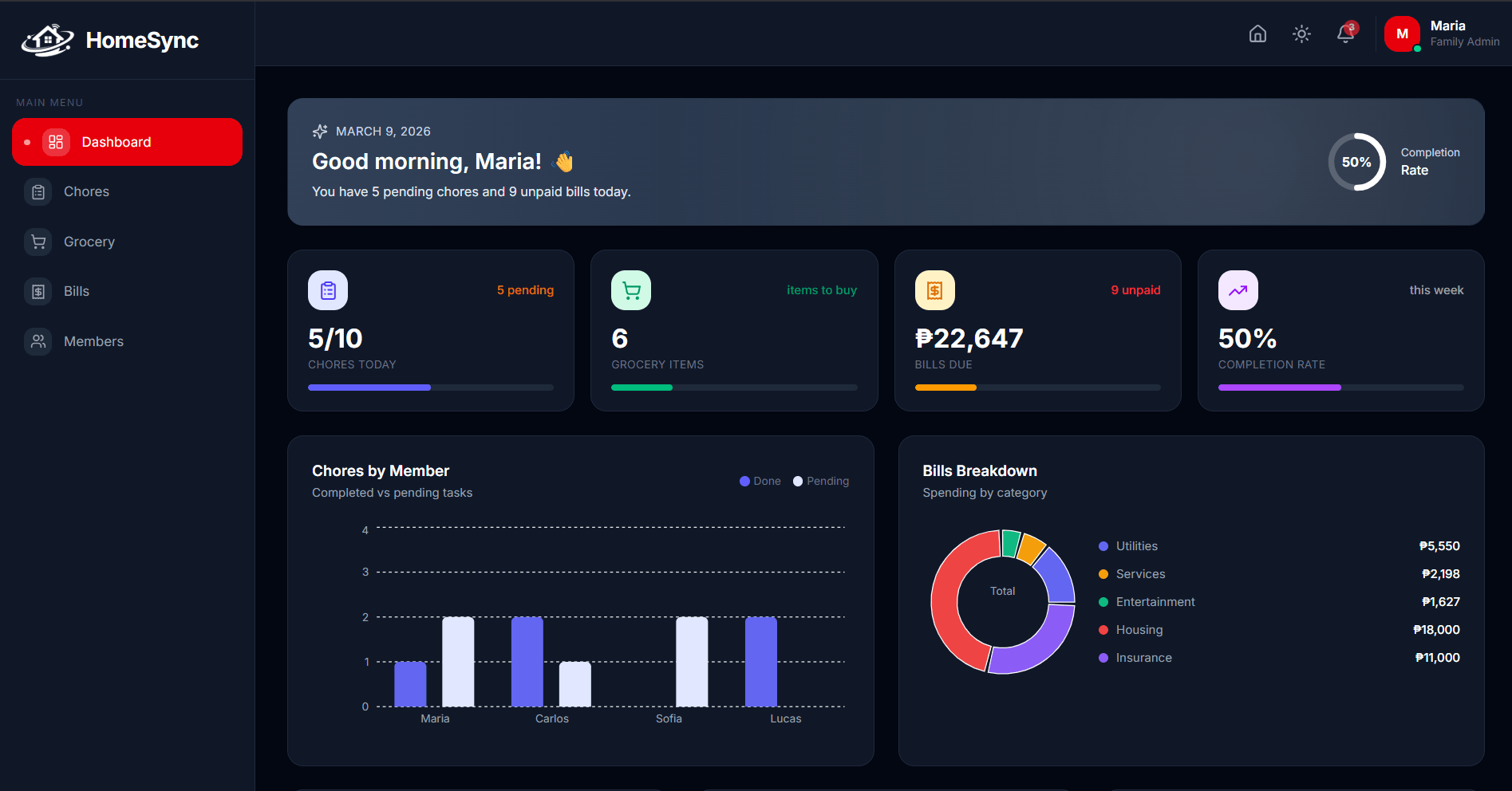 HomeSync screenshot 2