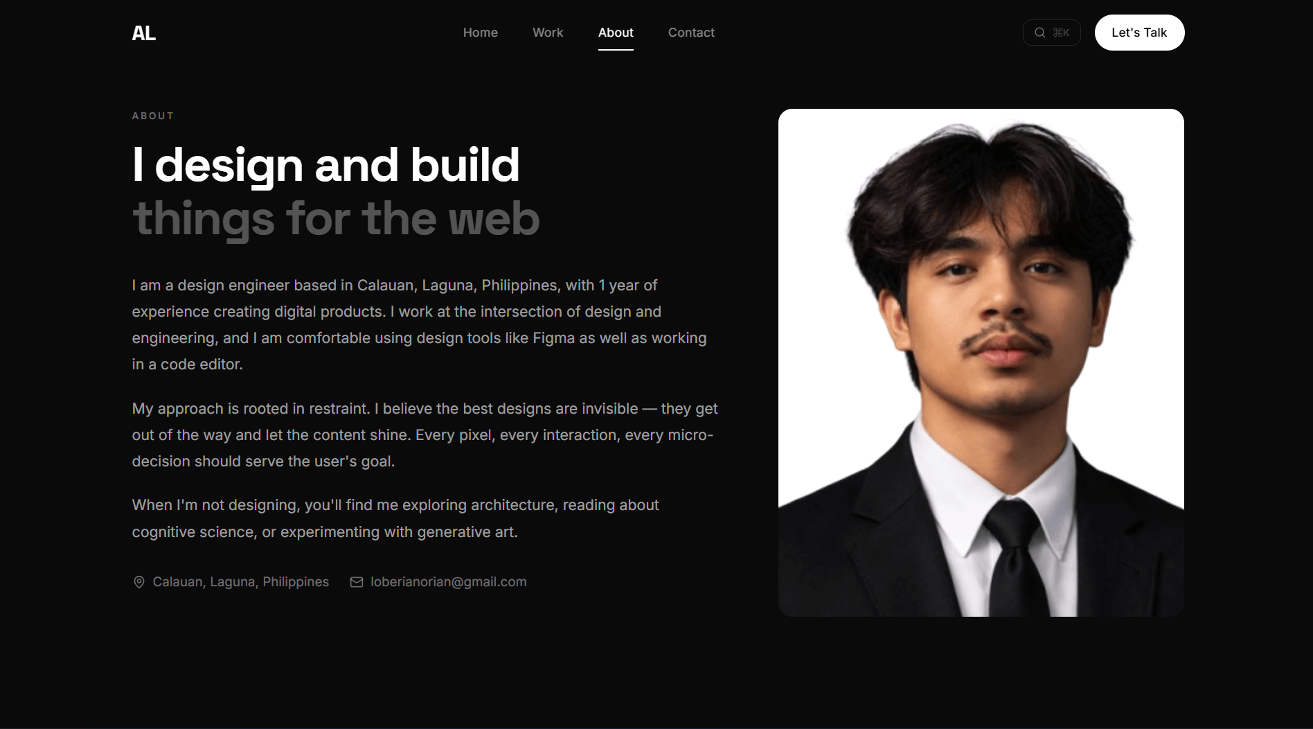 Personal Portfolio Website screenshot 2