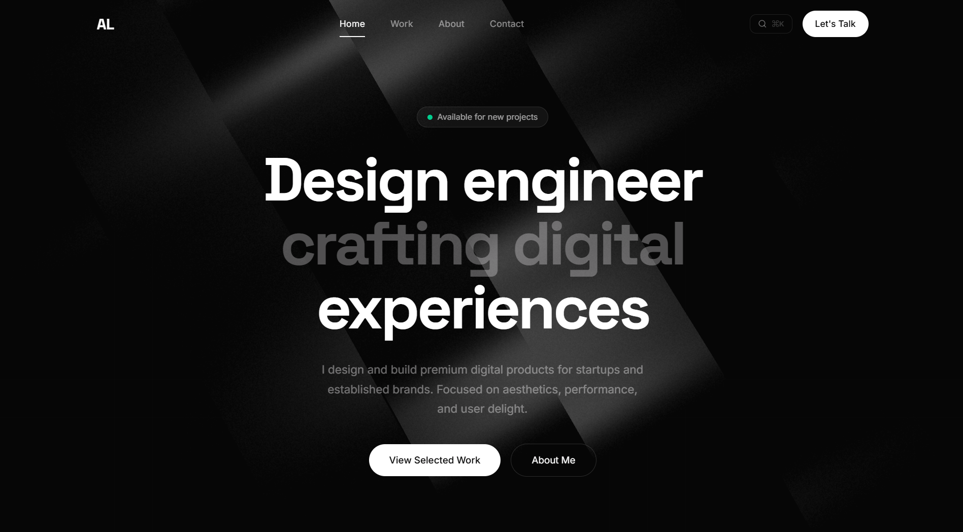 Personal Portfolio Website screenshot 1
